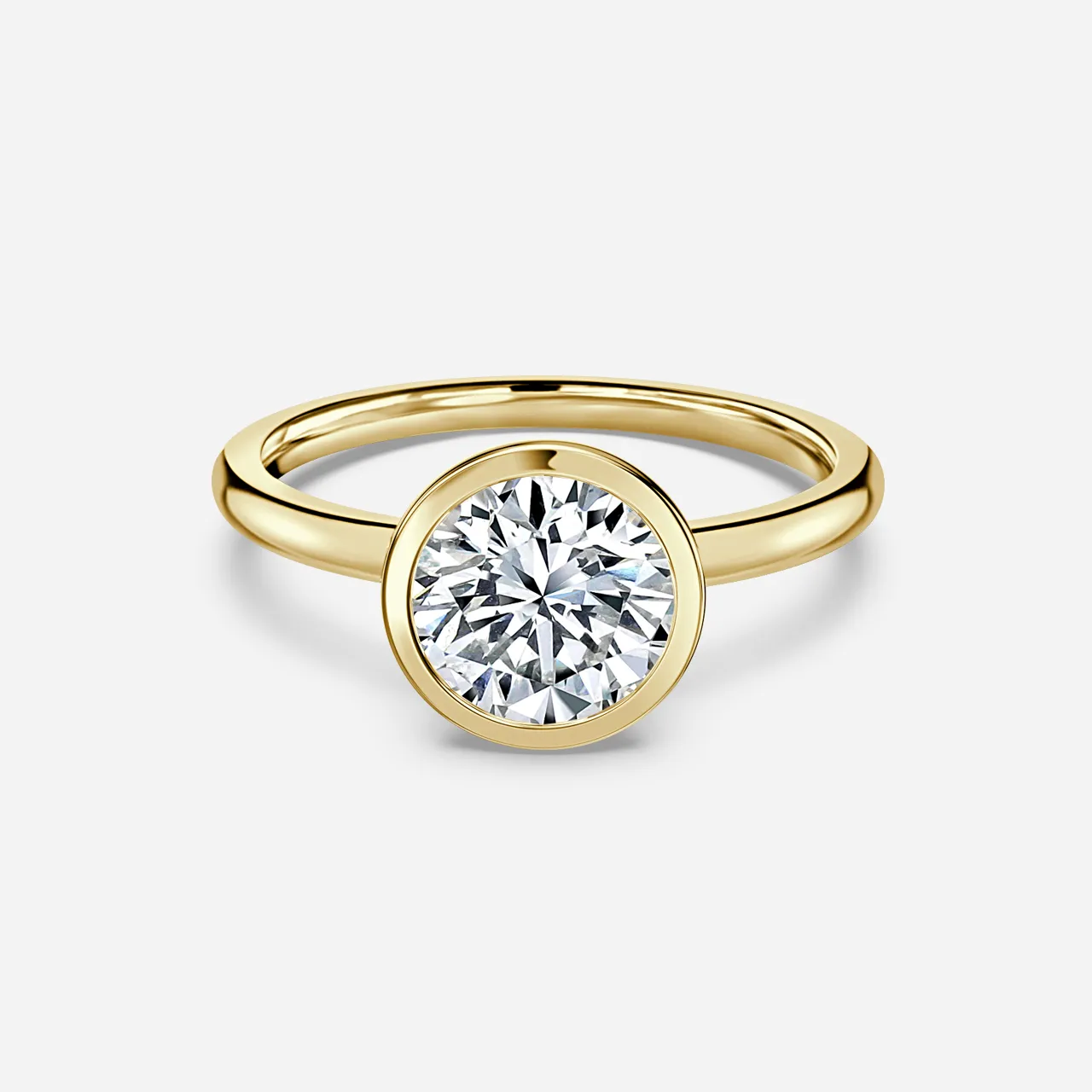 Chloe - Round diamond solitaire engagement ring