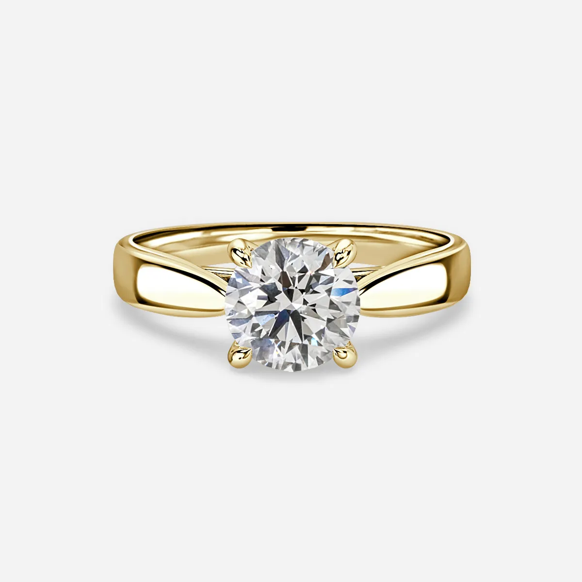 Vera - Round diamond solitaire engagement ring